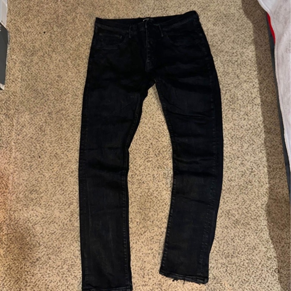 Sleek Black Skinny Jeans Full Length